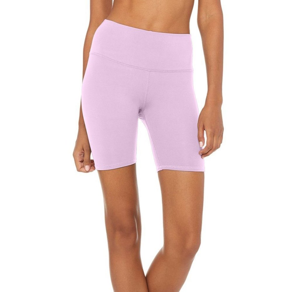 Alo Yoga Ultraviolet Purple Biker Shorts